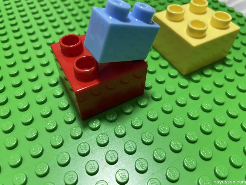 レゴデュプロとブロックスライダーを重ねる