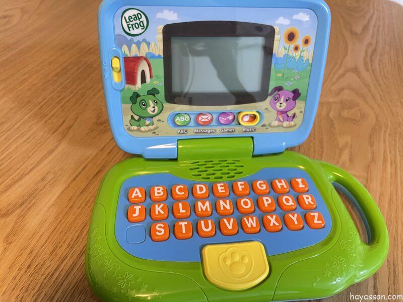 パソコンの形をしたmy own leaptop green